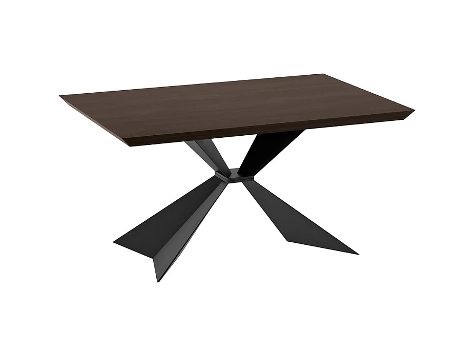 Stark - Tavolo fisso (160 x 90 cm) in impiallacciato nero