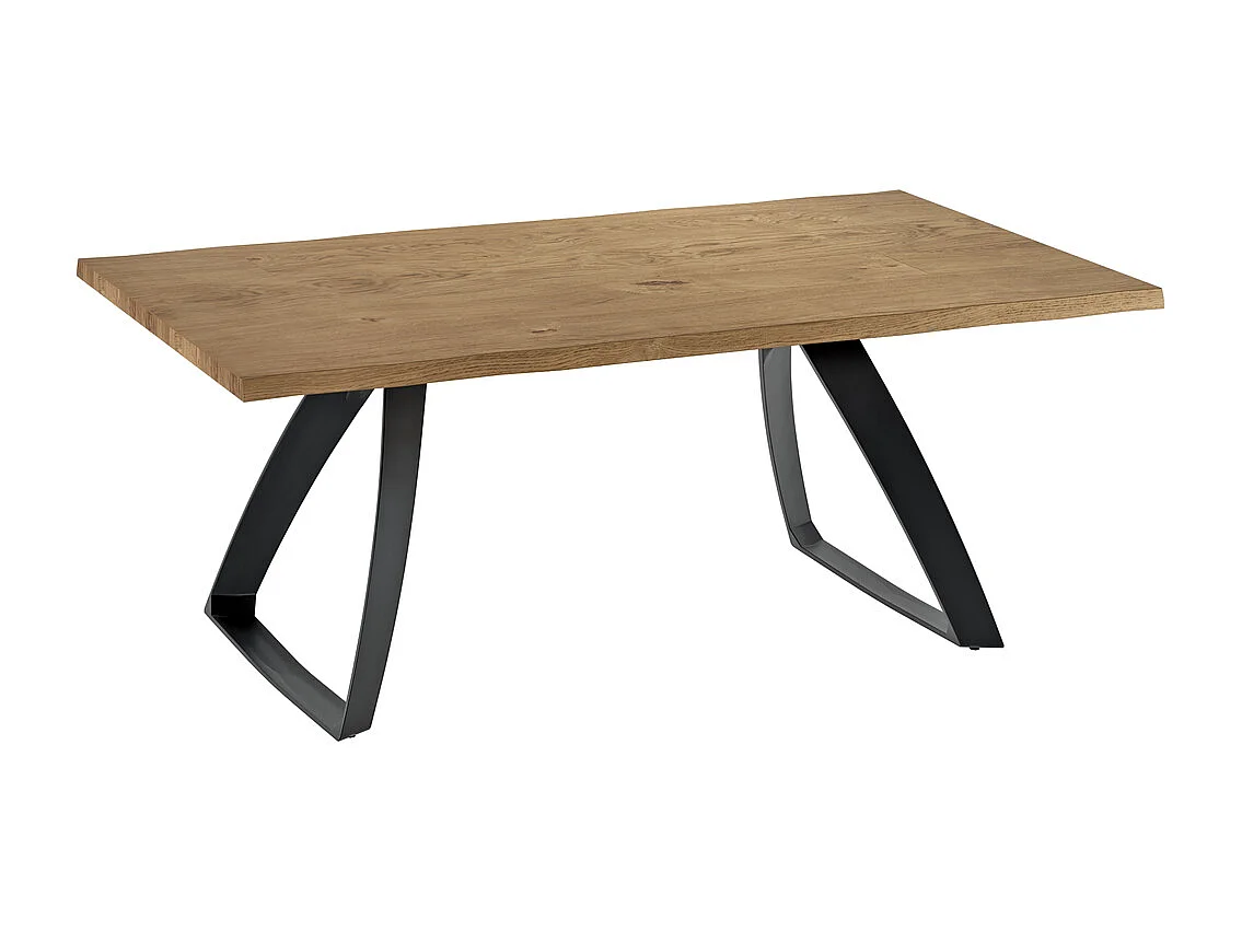 Bridge Table Fixe (200 x 100 cm) en Chêne Noir