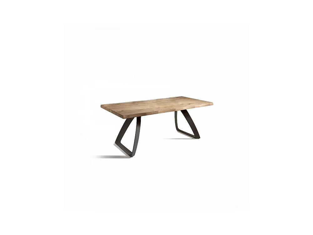 Bridge Table Fixe (200 x 100 cm) en Chêne Noir
