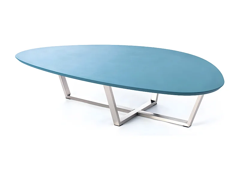 Drop - Mesa de centro (140 x 80 x 32 h) en MDF verde