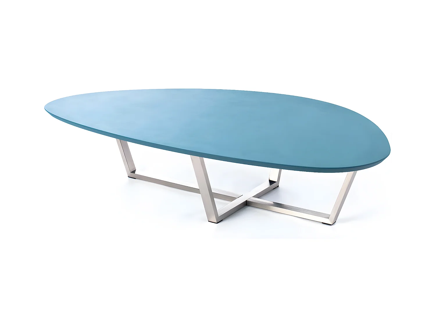Drop – Couchtisch (140 x 80 x 32 h) aus grünem MDF