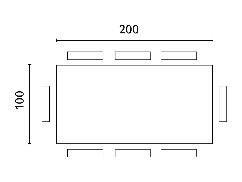 Snooker Table fixe (200 x 100 cm) en placage chêne brun