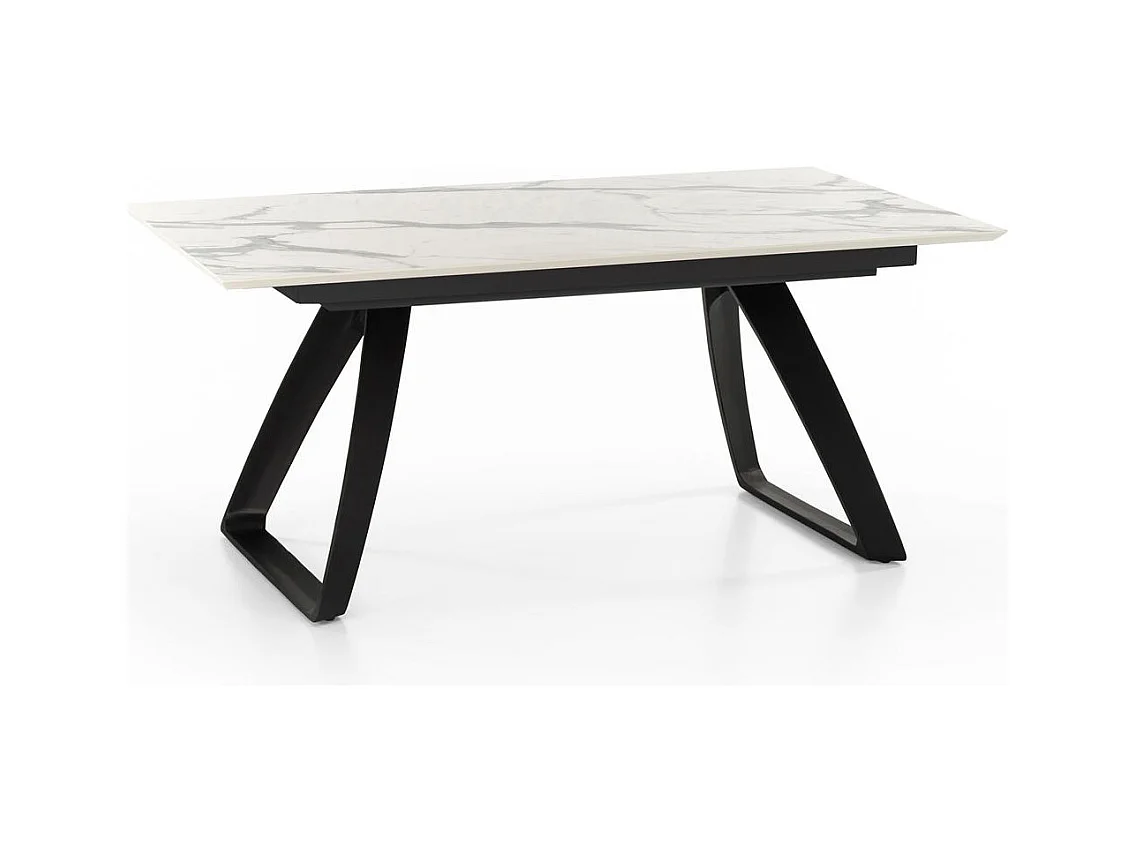 Barret Table Extensible (170/270 x 90 cm) en HPL sur MDF Noir