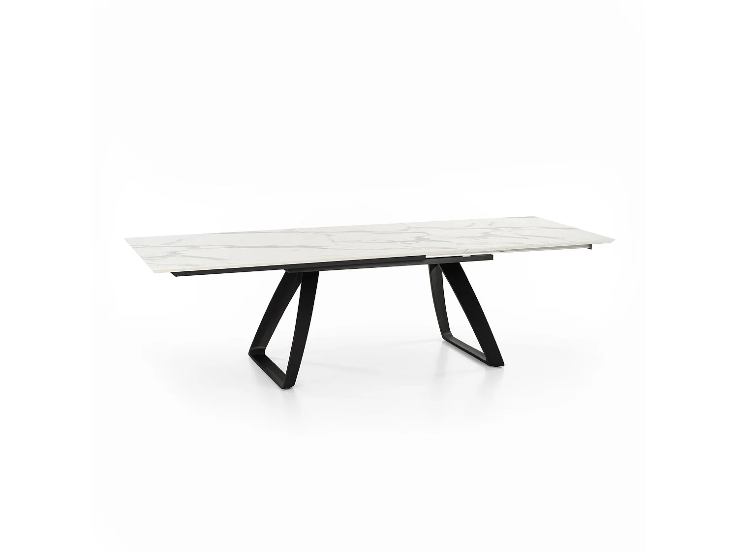 Barret Table Extensible (170/270 x 90 cm) en HPL sur MDF Noir