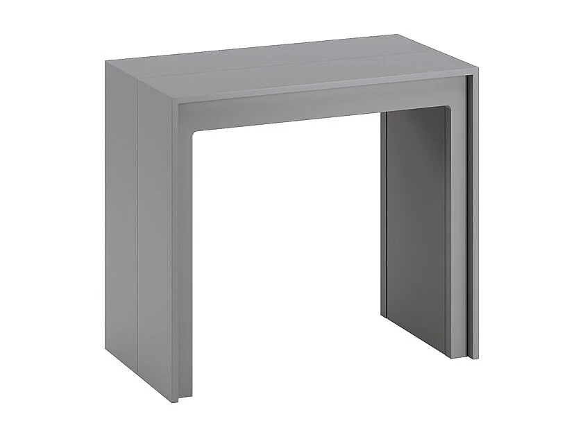 Pinocchio Console extensible (42,5/302,5 x 90 cm) en MDF laqué gris