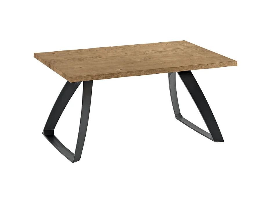 Bridge Table Extensible (160/240 x 90 cm) en Placage Chêne Noir