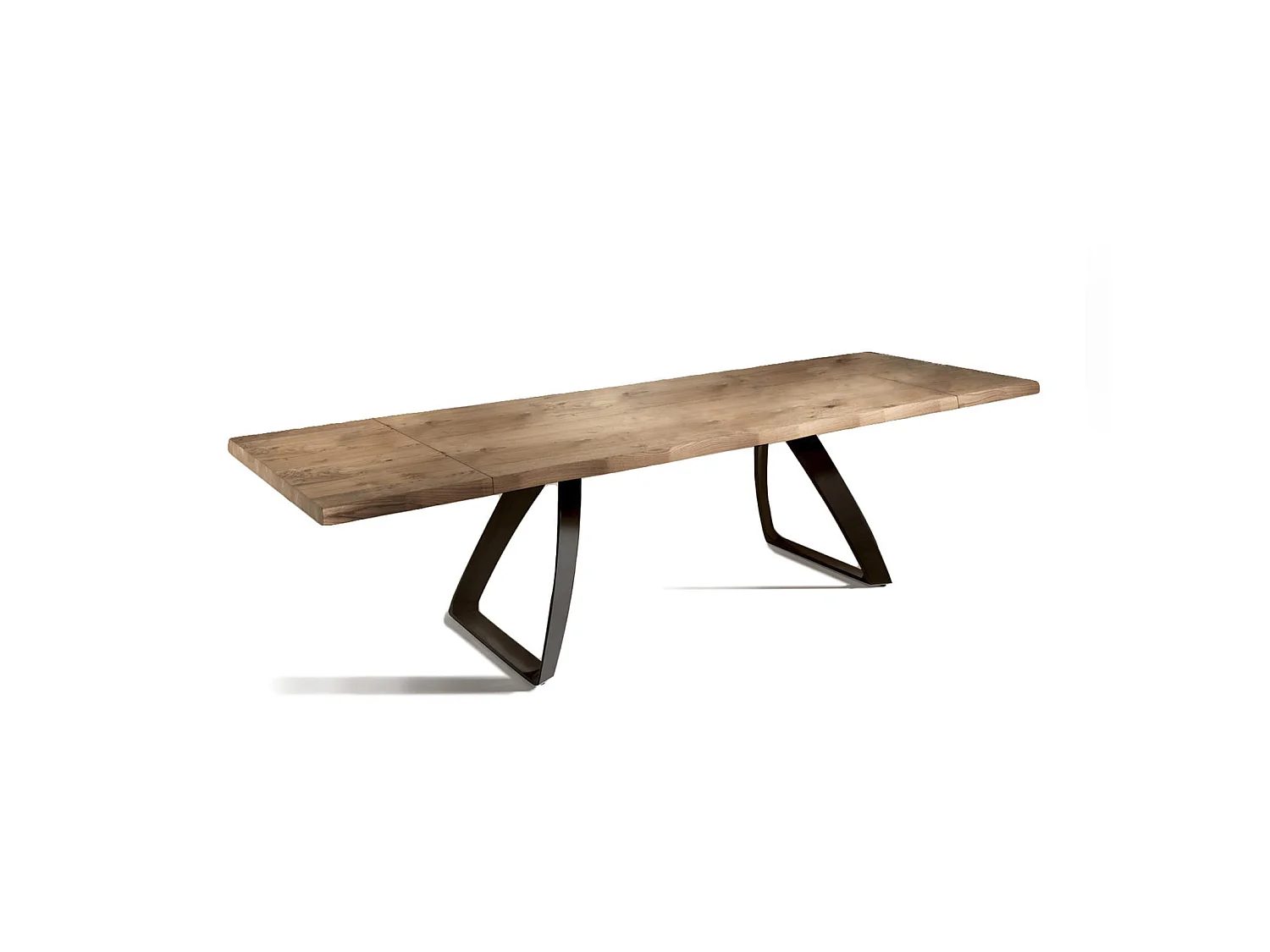Bridge Table Extensible (160/240 x 90 cm) en Placage Chêne Noir