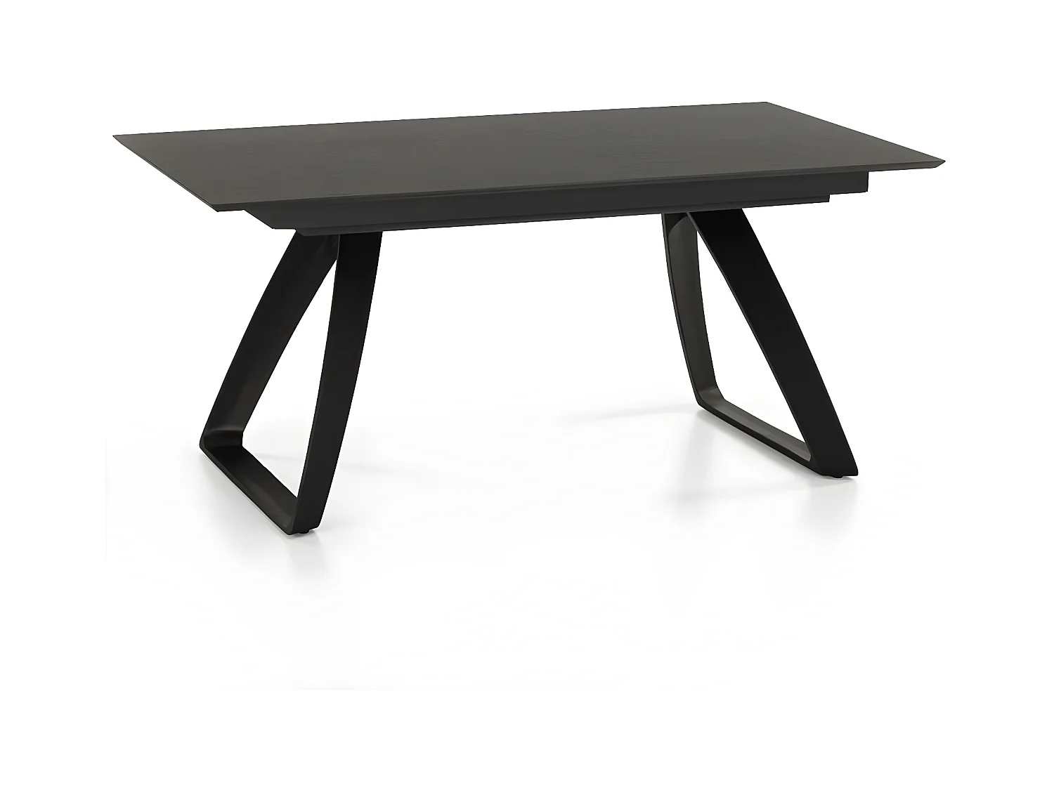 Barret Table Extensible (170/270 x 90 cm) en HPL sur MDF Gris Foncé