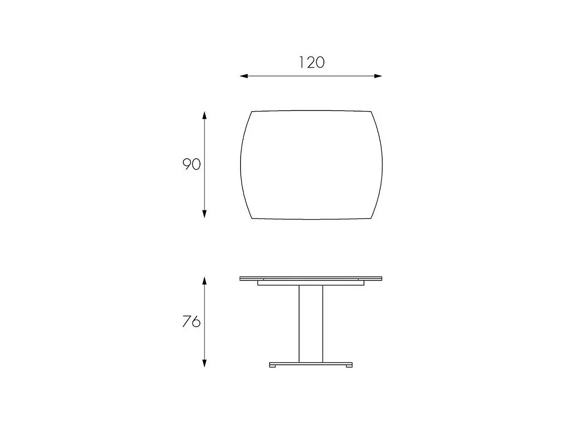 Tavolo Kyoto Allungabile in Vetro Temperato Grigio fino a 180cm