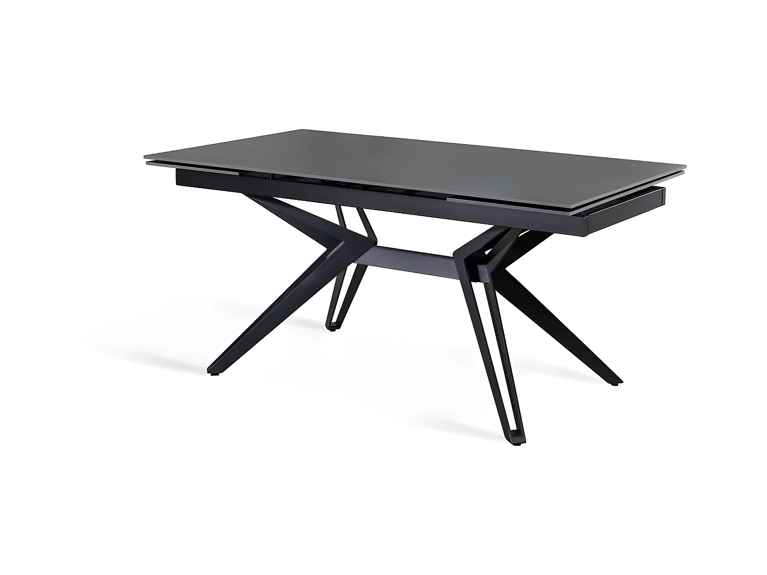 Match 3 Table extensible (160/240 x 90 x 76 cm) en Céramique Noire