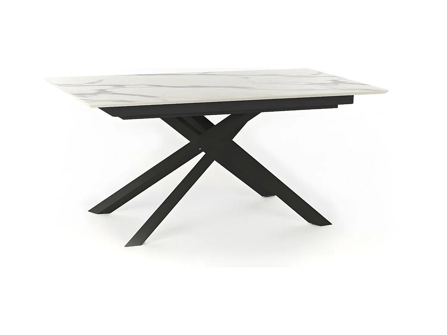 Xavier Table Extensible (170/270 x 90 cm) en HPL sur MDF Noir