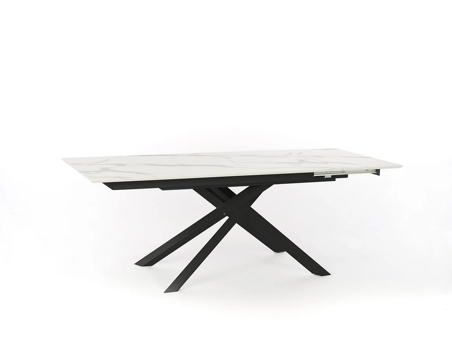 Xavier Table Extensible (170/270 x 90 cm) en HPL sur MDF Noir
