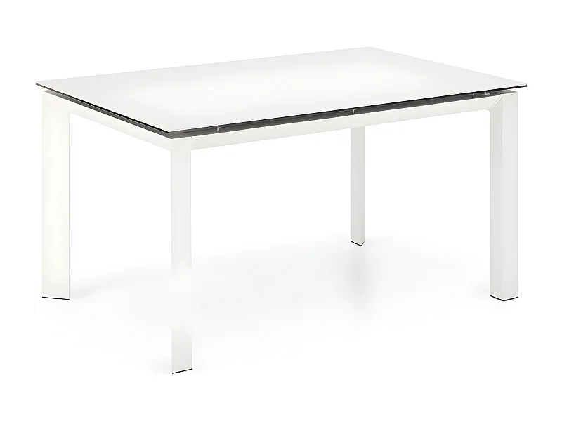 Account - Uitschuifbare tafel (140/220 x 90 cm) in wit keramiek