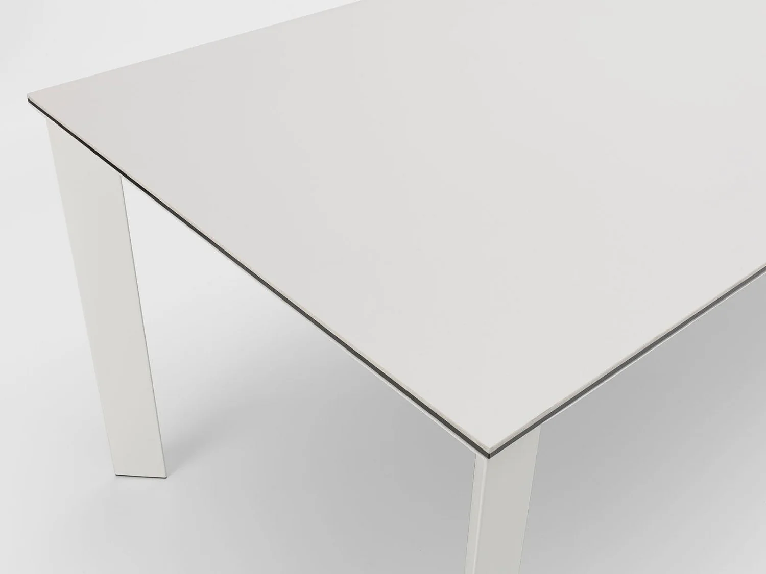 Account - Uitschuifbare tafel (140/220 x 90 cm) in wit keramiek