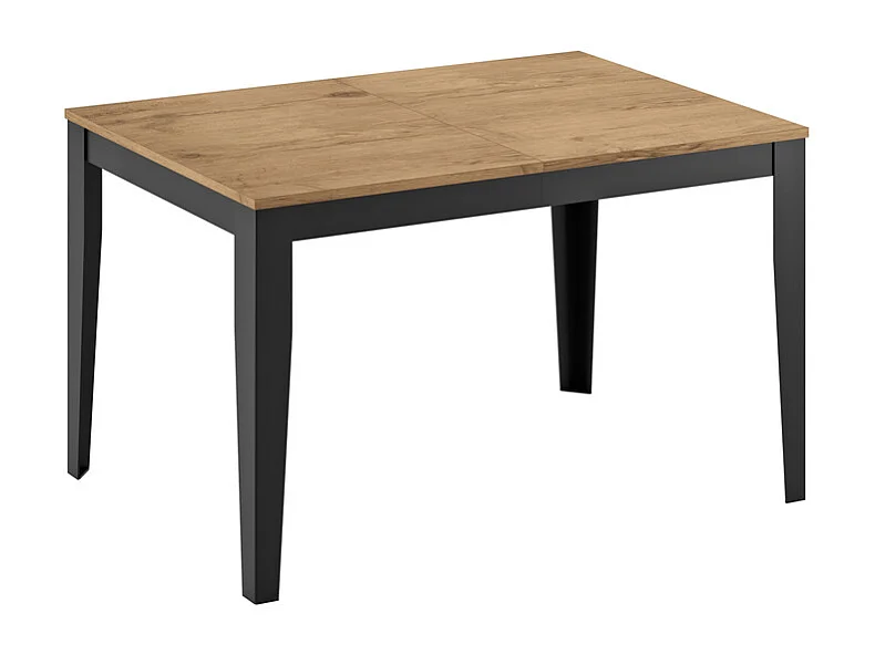 Mesa extensible grande (130/290 x 80 cm) en melamina negra