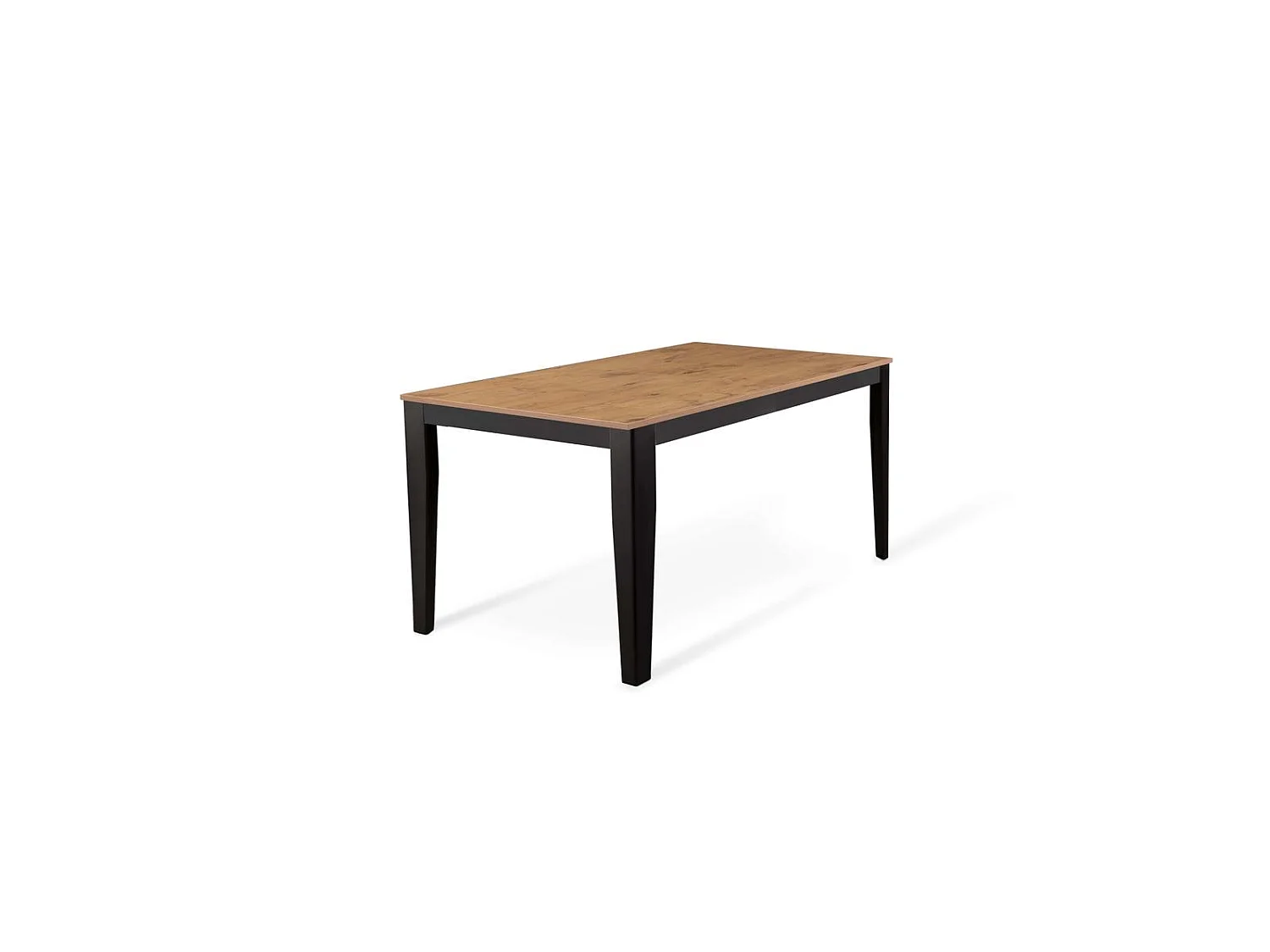 Big Table extensible (130/290 x 80 cm) en Mélamine Noir