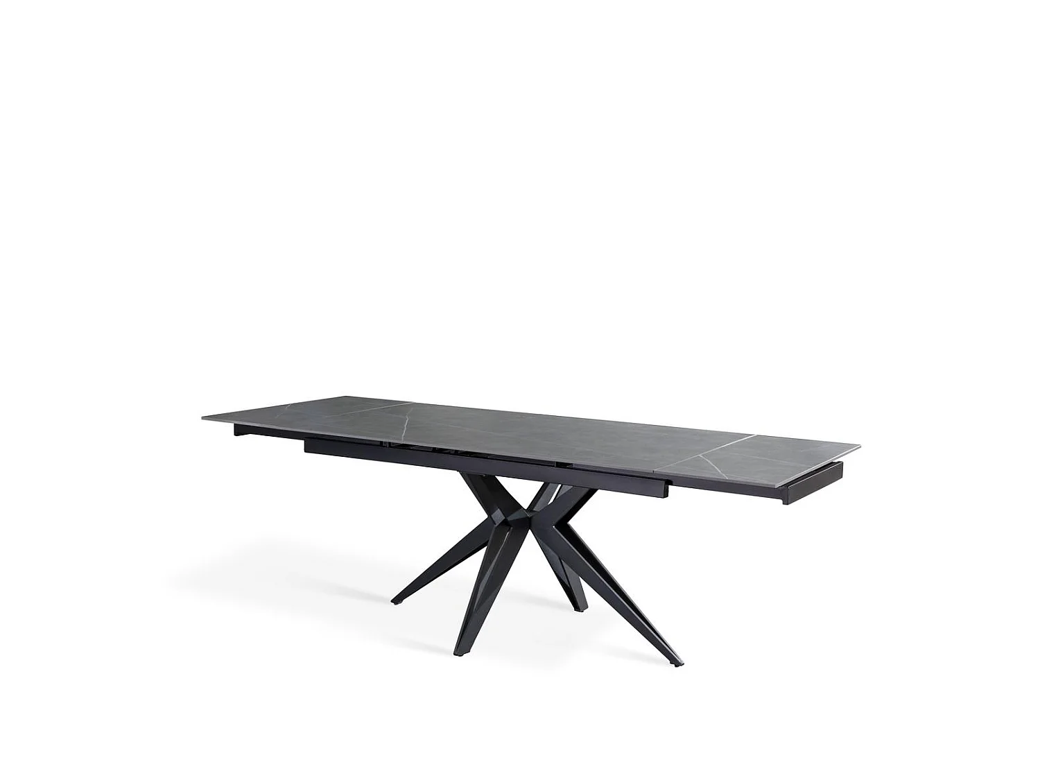 Match 2 Table extensible (160/240 x 90 cm) en Céramique Noire
