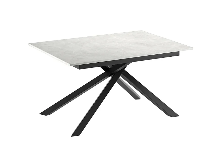 Pulse – Ausziehbarer Tisch (140/190 x 90 cm) aus weißem Melamin