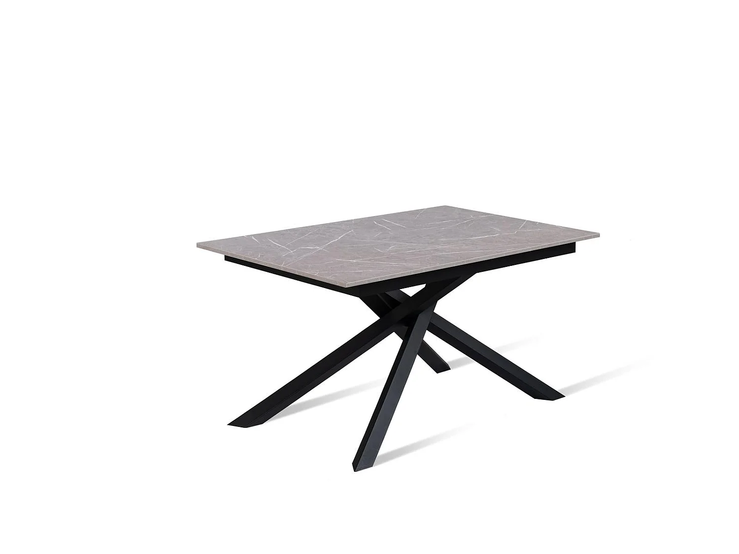 Pulse - Udtræksbord (140/190 x 90 cm) i sort melamin