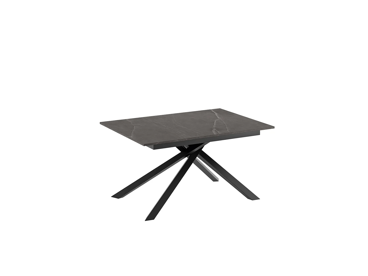 Pulse - Udtræksbord (140/190 x 90 cm) i sort melamin