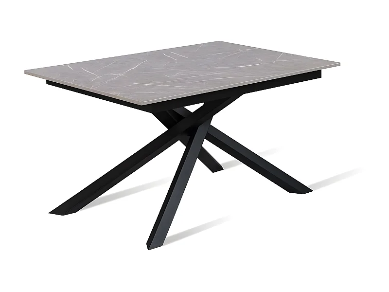 Pulse - Mesa extensible (140/190 x 90 cm) en melamina negra