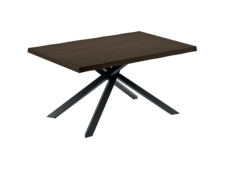 Spike - Uitschuifbare tafel (160/240 x 90 cm) in zwarte essen