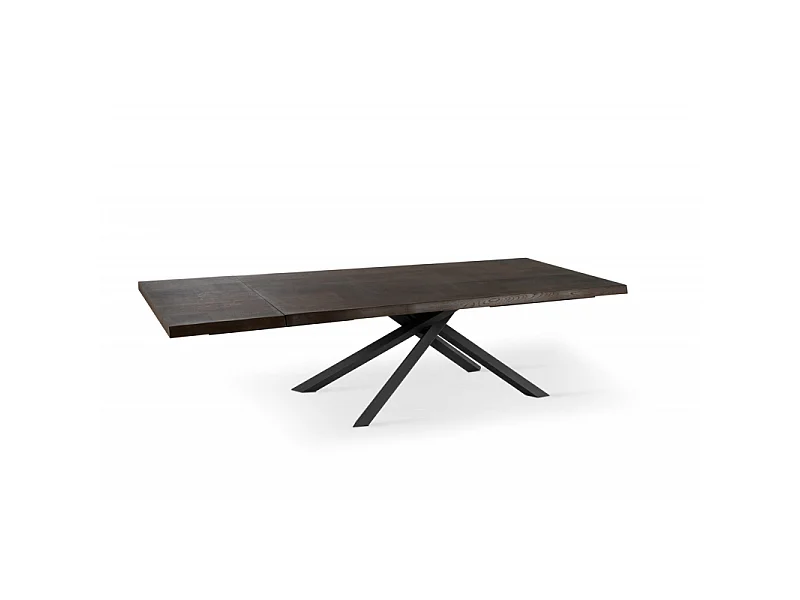 Spike Table Extensible (160/240 x 90 cm) en Frêne Noir