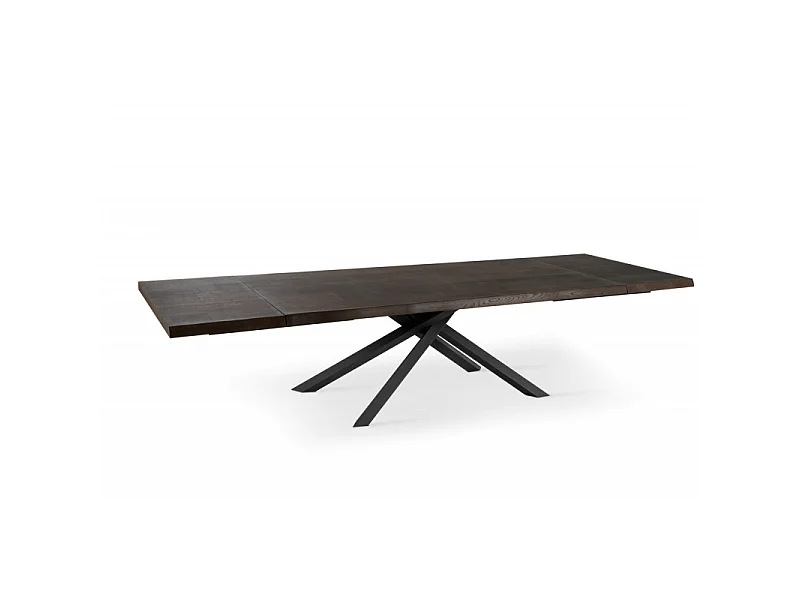Spike Table Extensible (160/240 x 90 cm) en Frêne Noir