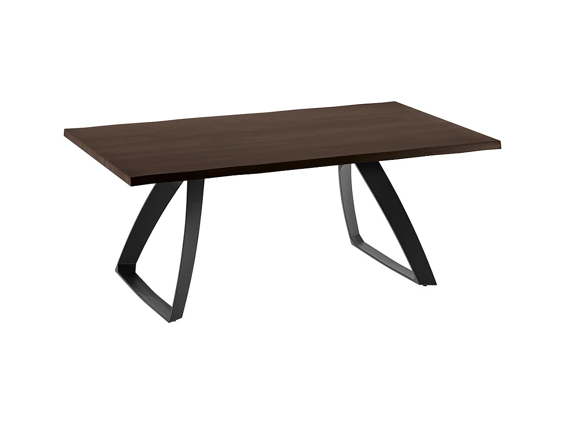 Bridge Table Extensible (200/300 x 100 cm) en Chêne Traité Thermiquement Noir