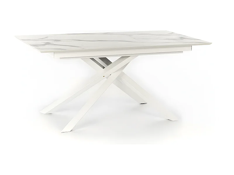 Xavier Table Extensible (170/270 x 90 cm) en HPL sur MDF Blanc
