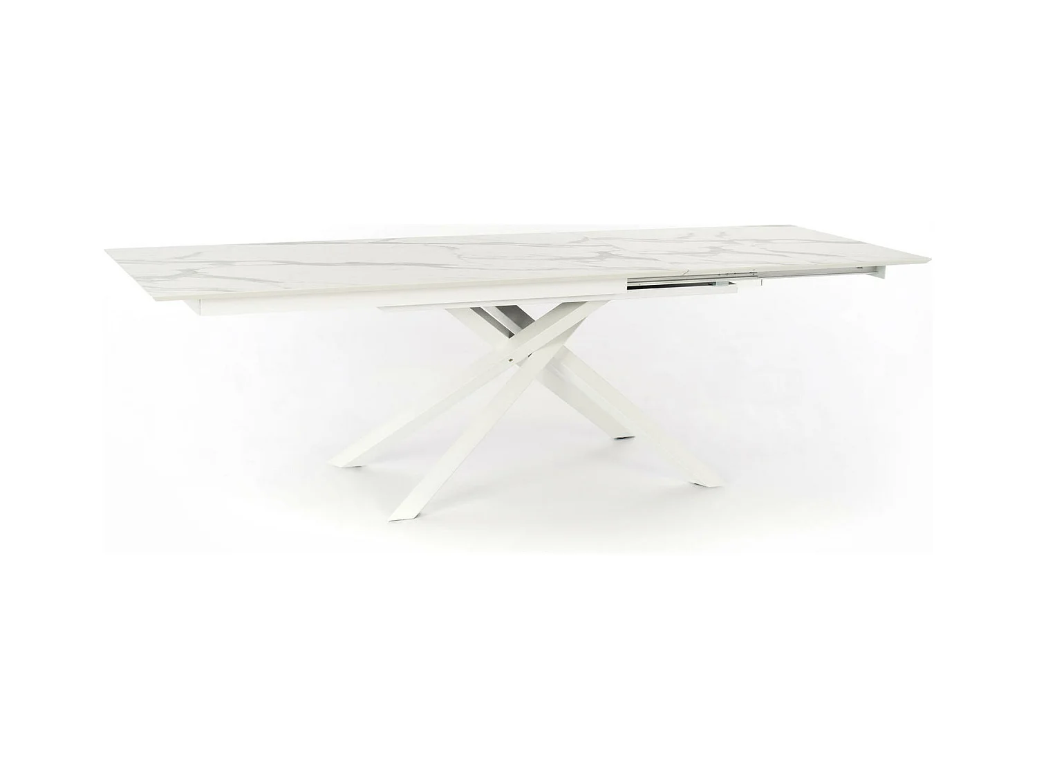 Xavier - Mesa extensible (170/270 x 90 cm) en HPL sobre MDF Blanco