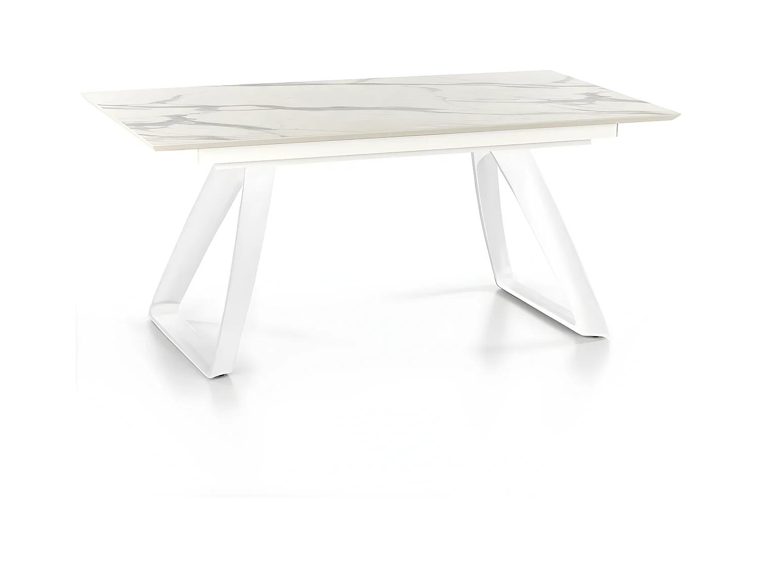 Barret Table Extensible (170/270 x 90 cm) en HPL sur MDF Blanc