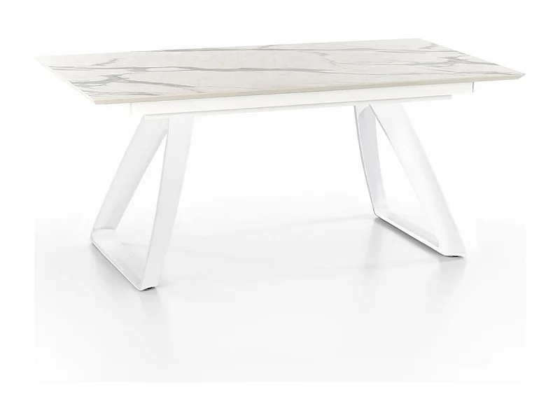 Barret Table Extensible (170/270x90 cm) en HPL sur MDF Blanc