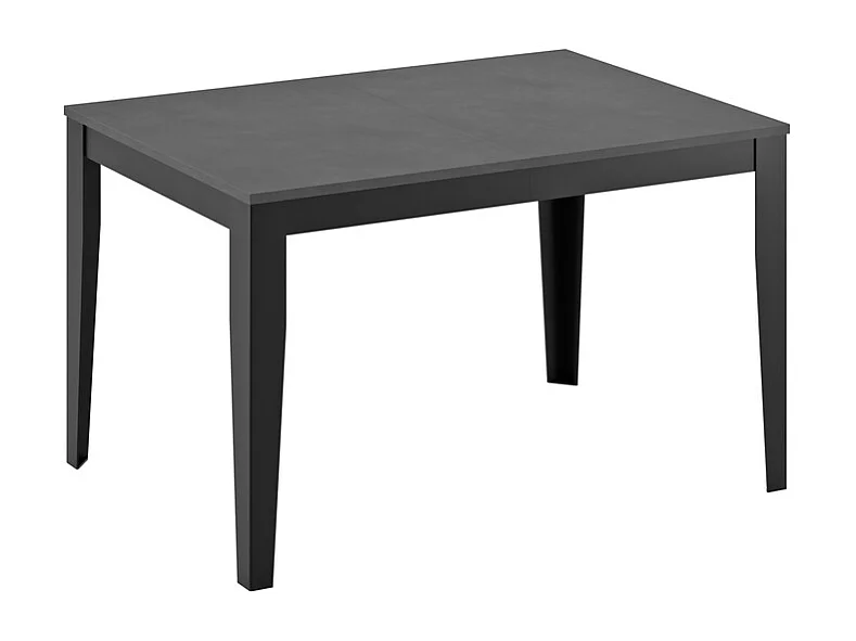 Big Table extensible (130/290x80 cm) en Mélamine Noir