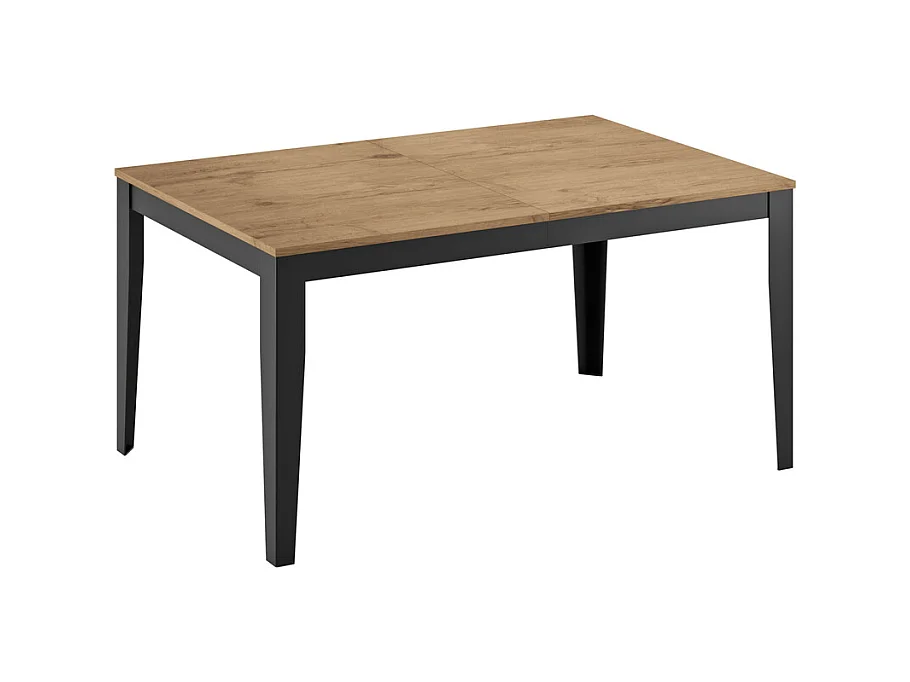 Big Table extensible (156/316 x 90 cm) en Mélamine Noir