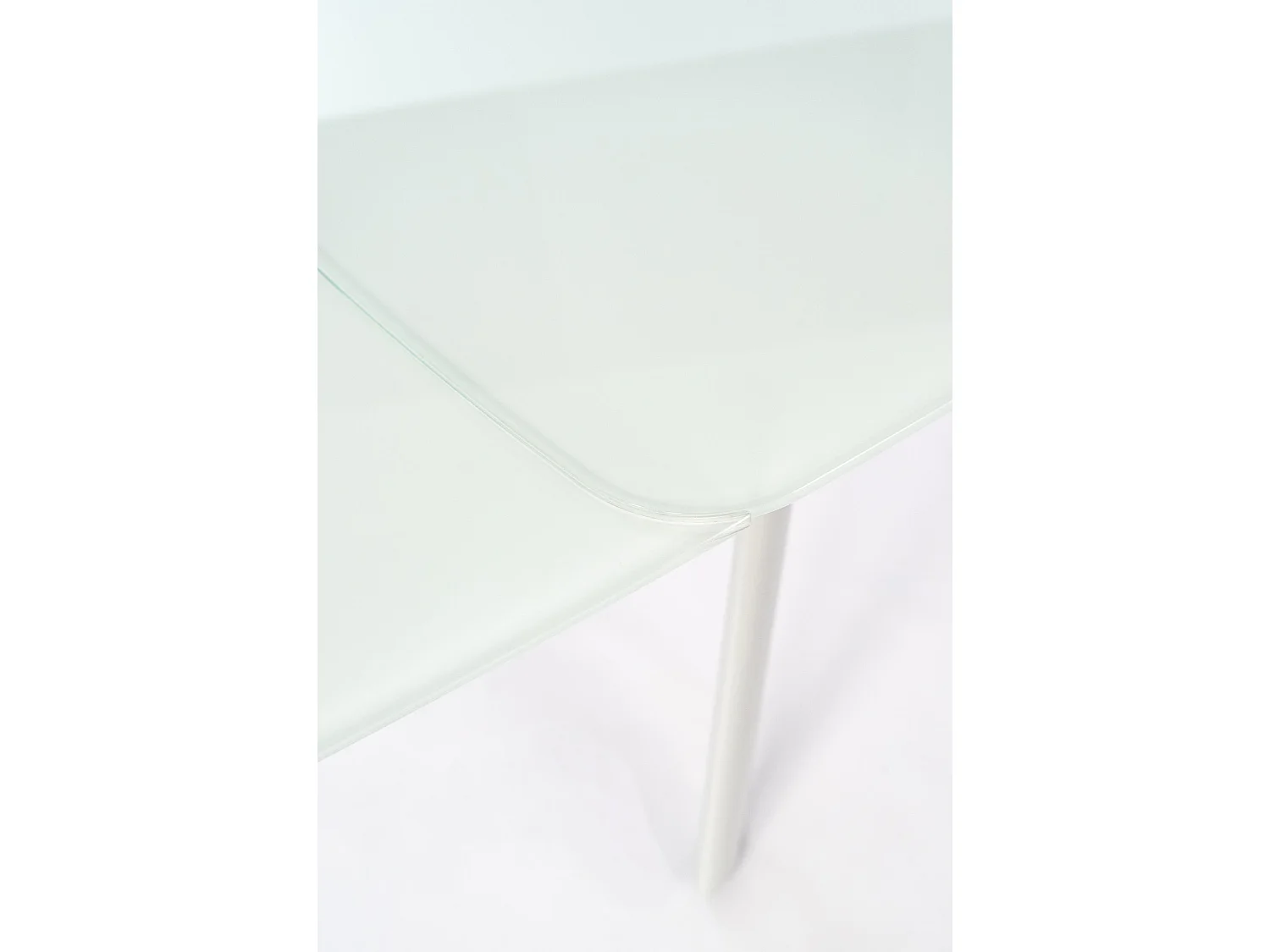 Phil Table extensible (140/210x90) en verre trempé blanc