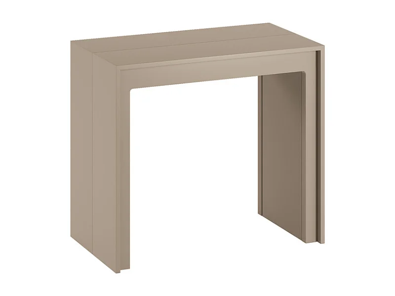 Pinocchio – Ausziehbare Konsole (42,5/302,5 x 90 cm) aus taubengrau lackiertem MDF