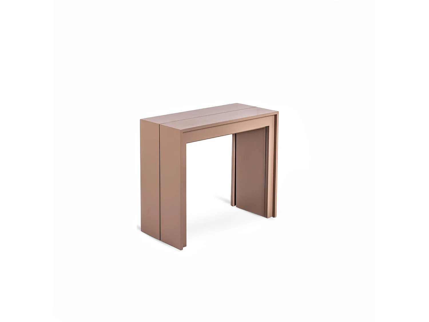 Pinocchio - Udtrækkeligt konsolbord (42,5/302,5 x 90 cm) i duegrå lakeret MDF