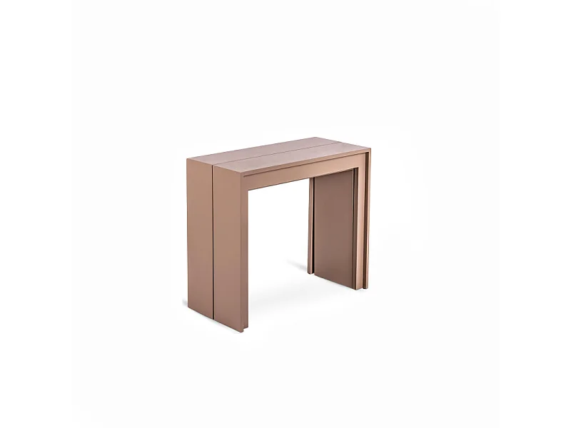 Pinocchio - Udtrækkeligt konsolbord (42,5/302,5 x 90 cm) i duegrå lakeret MDF