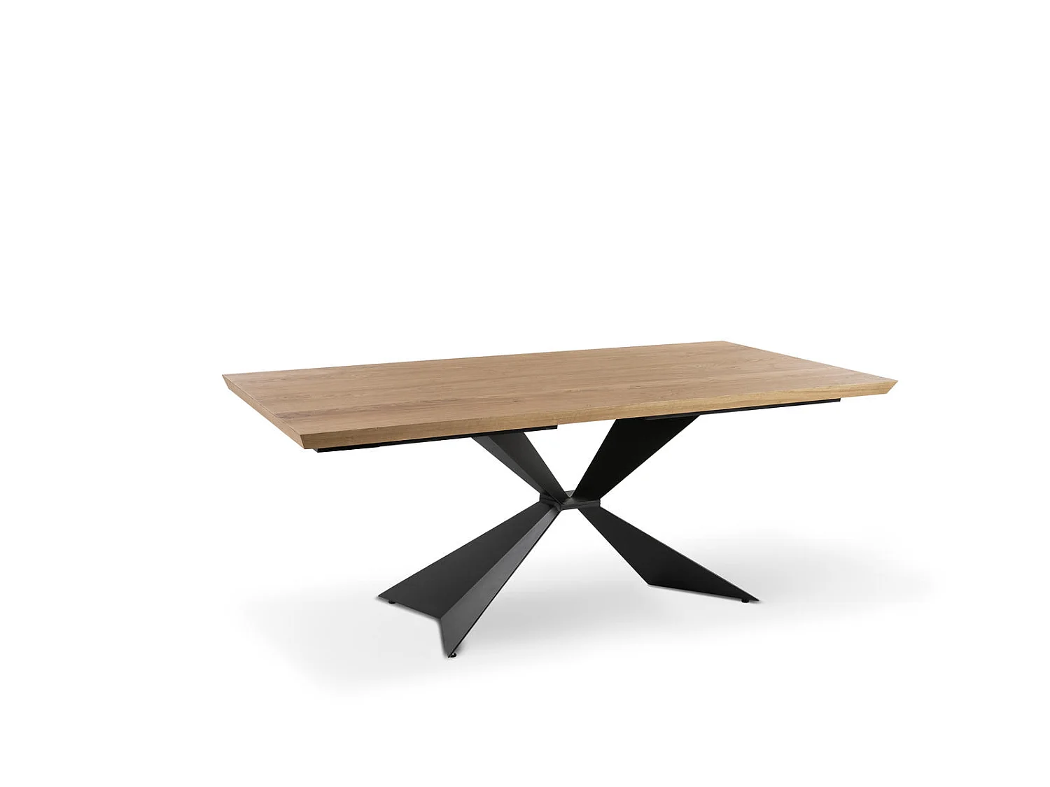 Stark - Tavolo allungabile (160/240 x 90 cm) in impiallacciato nero
