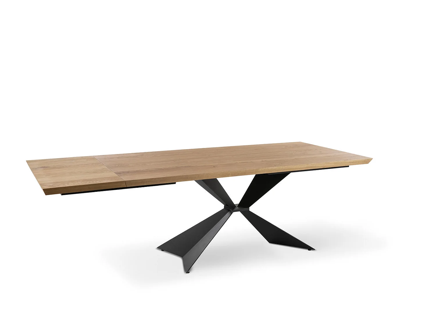 Stark - Tavolo allungabile (160/240 x 90 cm) in impiallacciato nero