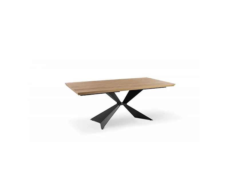 Stark - Tavolo allungabile (160/240 x 90 cm) in impiallacciato nero