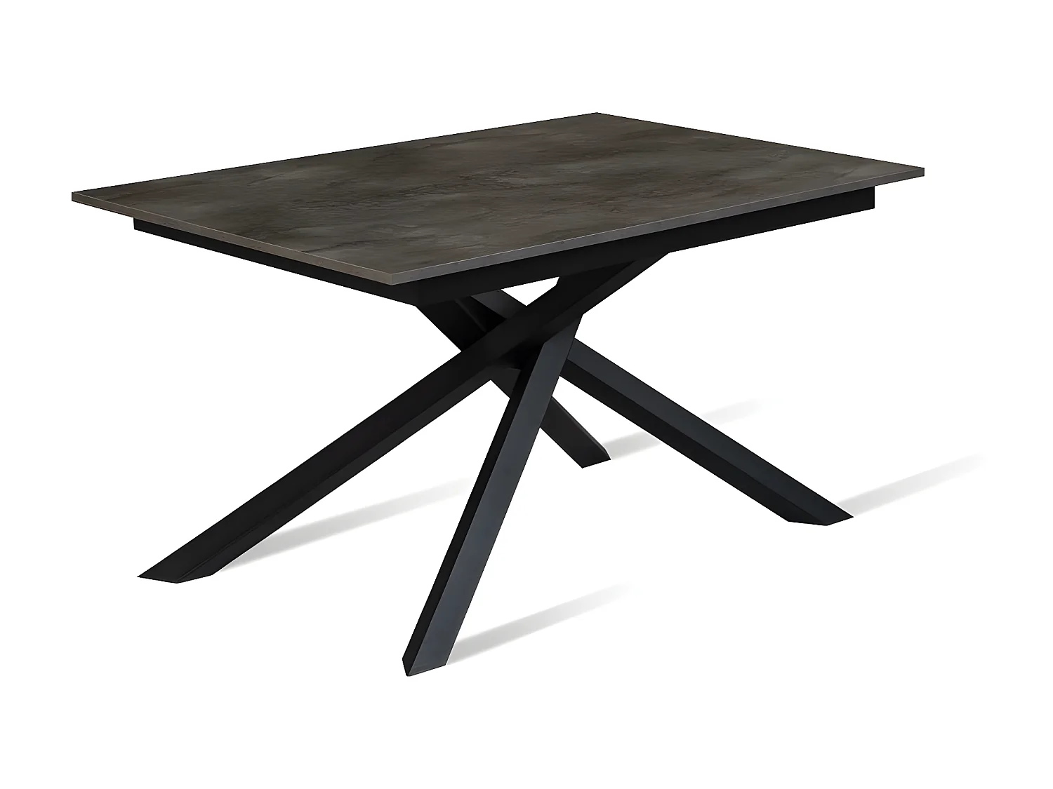 Pulse - Mesa extensible (140/190 x 90 cm) en melamina negra