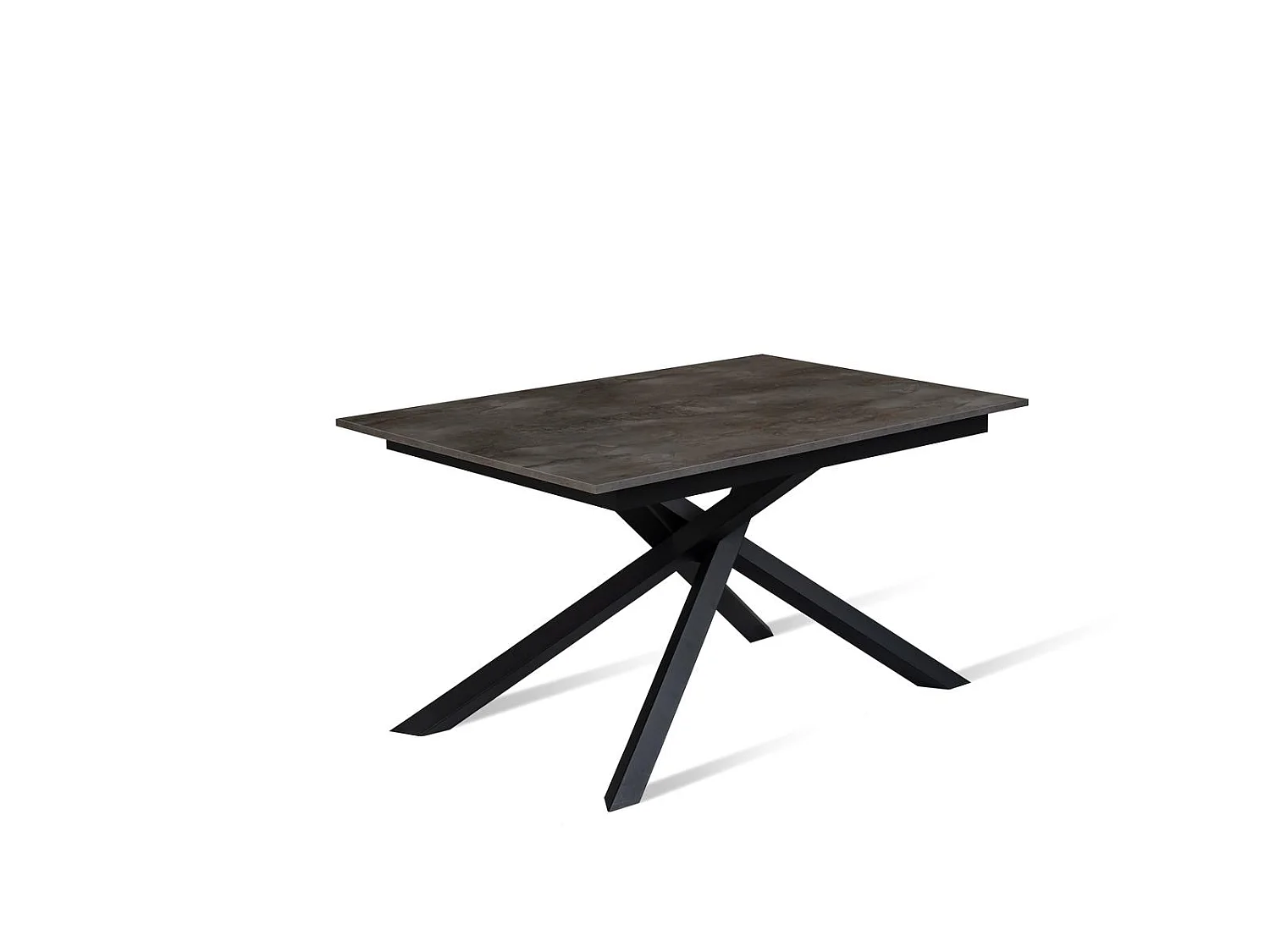 Pulse - Udtræksbord (140/190 x 90 cm) i sort melamin