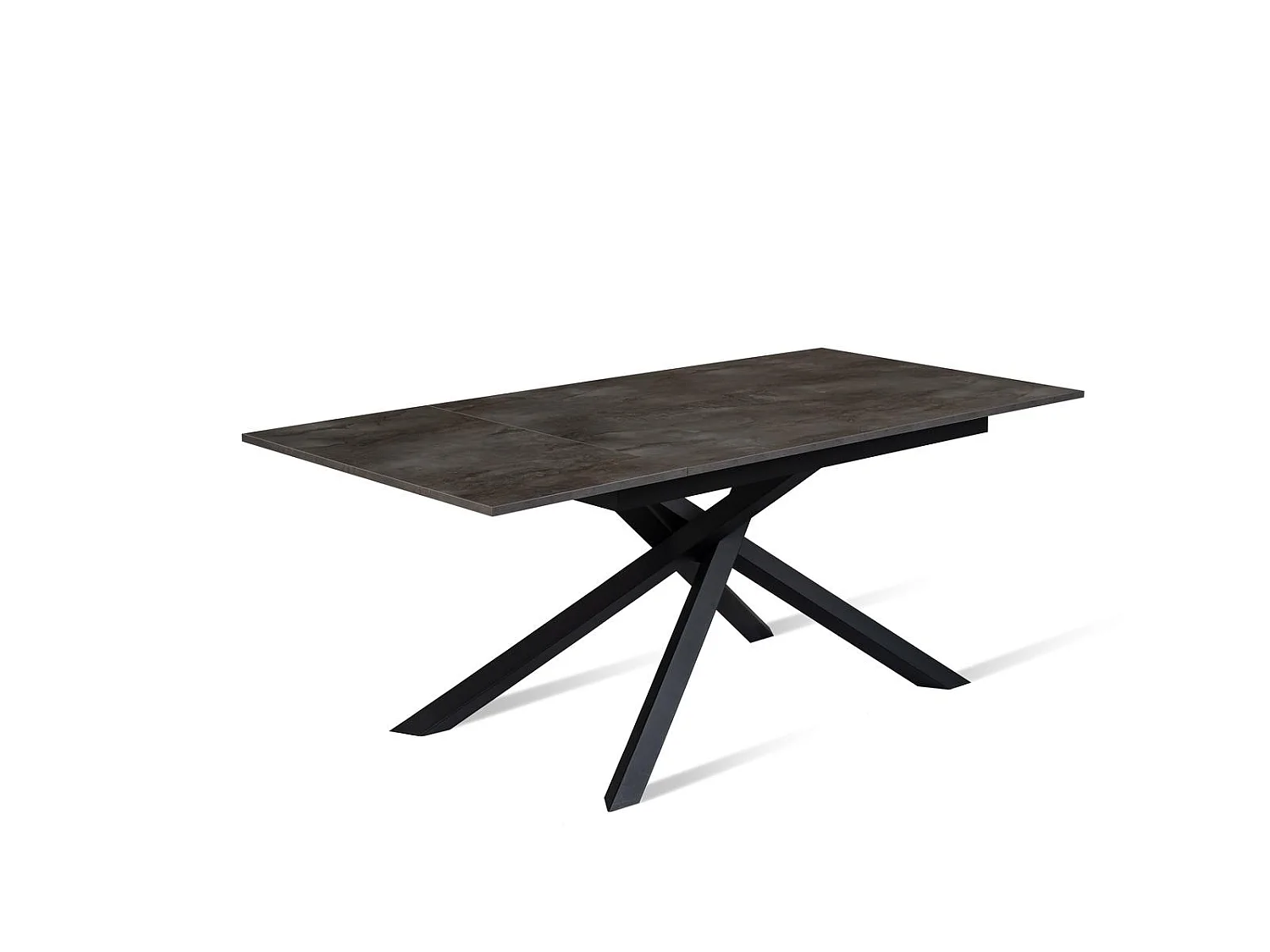 Pulse - Udtræksbord (140/190 x 90 cm) i sort melamin