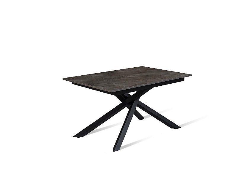 Pulse Table extensible (140/190 x 90 cm) en Mélamine Noir