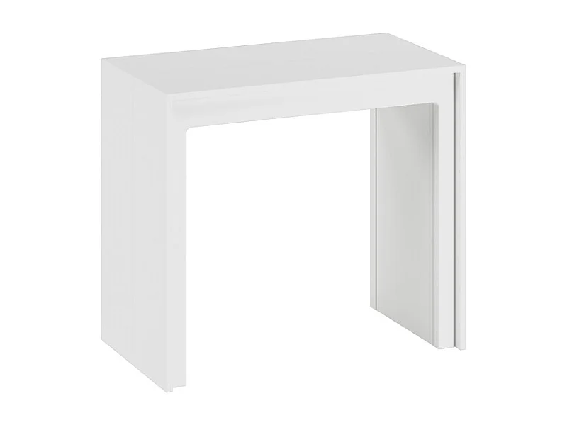 Pinocchio – Ausziehbare Konsole (42,5/302,5 x 90 cm) aus weiß lackiertem MDF