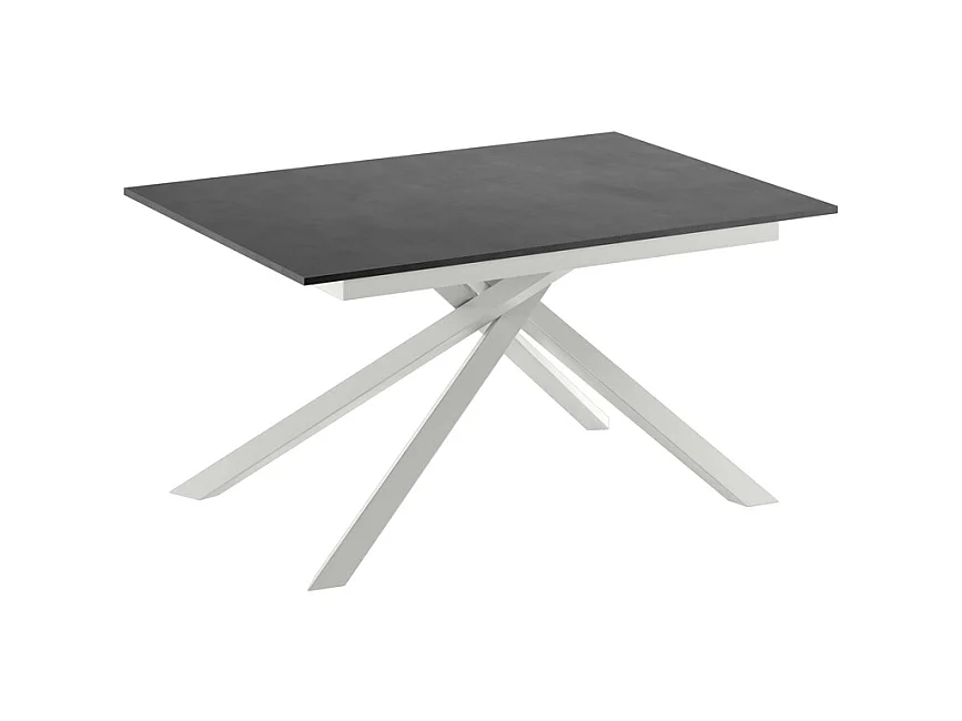 Pulse – Ausziehbarer Tisch (140/190 x 90 cm) aus weißem Melamin