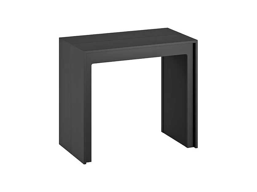 Pinocchio – Ausziehbare Konsole (42,5/302,5 x 90 cm) aus schwarz lackiertem MDF