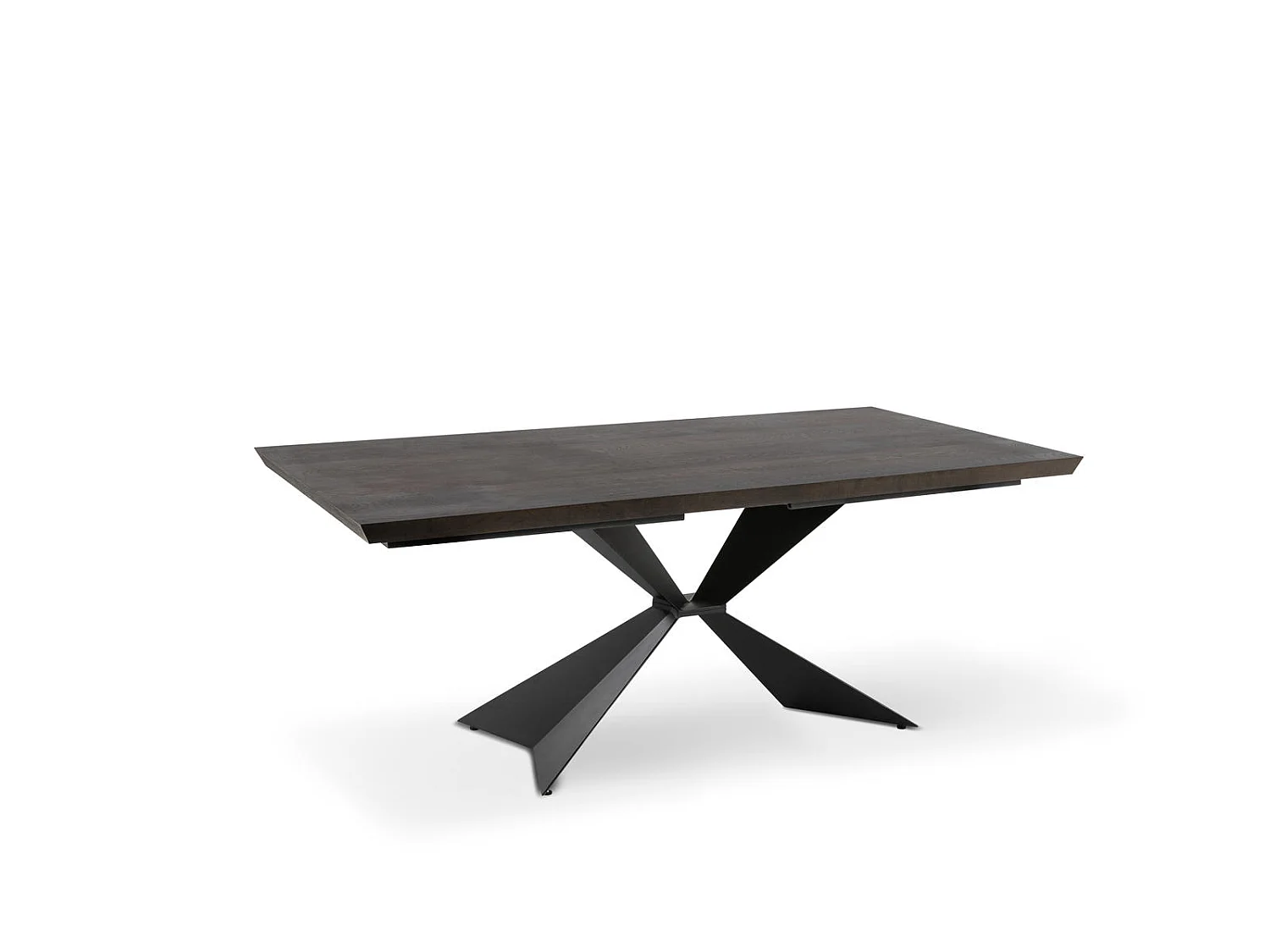 Stark - Ausziehtisch (200/300 x 100 cm) in schwarzem Furnier